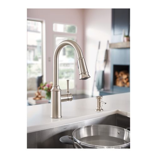 Main product image of Glenshire Spot Resist Stainless 1 Handle High Arc Pulldown Kitchen Faucet