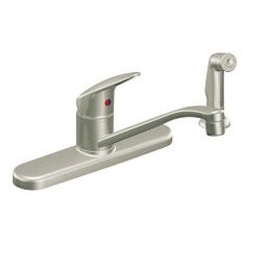 Main product image of Single-handle Stainless Standard Kitchen Faucet w/ Side Spray, CA40513SL