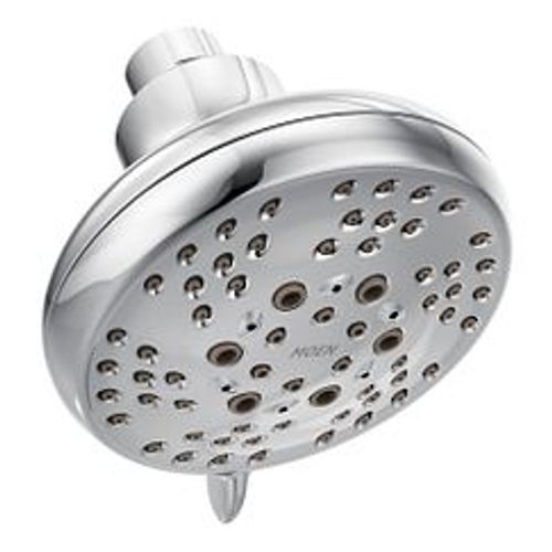 Main product image of Chrome Eco-performance 5 Function 4" Diameter Shower Head, 1.75 Gpm
