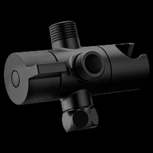 Main product image of Matte Black Shower Arm Diverter, CL707BL