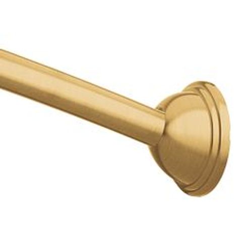 Main product image of Brushed Gold Adjustable Curved Shower Rod, Csr2160bg