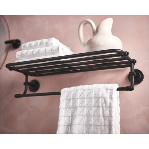 Main product image of Iso Matte Black Towel Shelf, DN0794BL