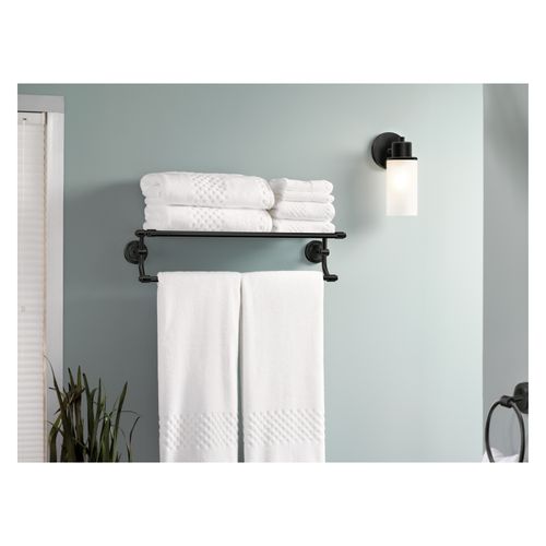 Main product image of Iso Matte Black Towel Shelf, DN0794BL