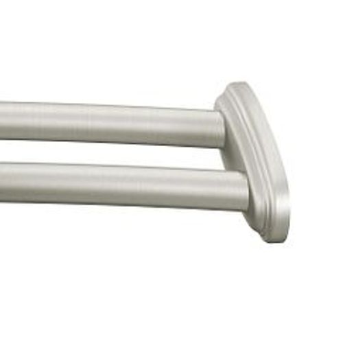 Main product image of Brushed Nickel Adjustable Curved Shower Rod, Dn2141bn