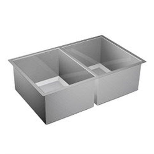 Main product image of 31" X 20" Stainless Steel 16 Gauge Equal Double Bowl Sink, Undermount, G16200