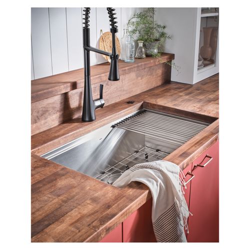 Main product image of Luxe Chef 32" Workstation Stainless Steel Undermount Single Bowl Sink w/ Accessories, GS181020BUX