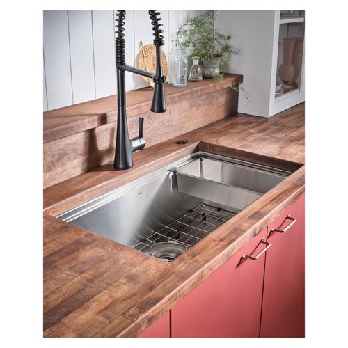 Main product image of Luxe Chef 32" Workstation Stainless Steel Undermount Single Bowl Sink w/ Accessories, GS181020BUX