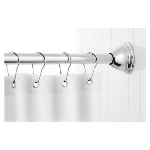 Main product image of 57-60" Curved Shower Rod w/ Magnetix Chrome Tension Or Permanent Mount, MDN2170CH