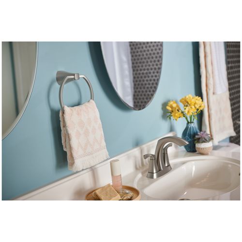 Main product image of Lindor Spot Resist Brushed Nickel Towel Ring, MY8786BN