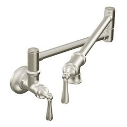 Main product image of Traditional Pot Filler Spot Resist Stainless 2 Handle Kitchen Faucet, S664SRS