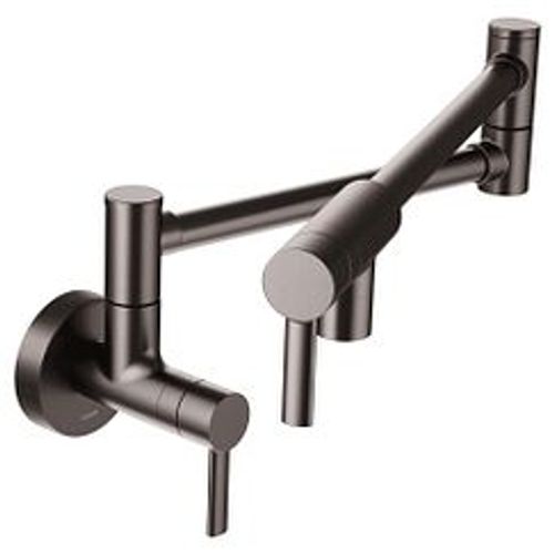 Main product image of Modern Pot Filler Black Stainless 2 Handle Kitchen Faucet, S665BLS