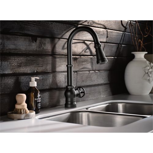 Main product image of Paterson Matte Black 1 Handle Pulldown Kitchen Faucet, S72003BL