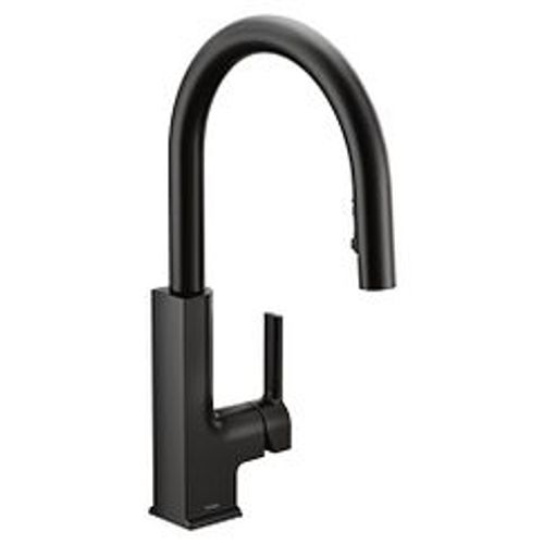 Main product image of Sto Matte Black 1 Handle Pulldown Kitchen Faucet, S72308BL