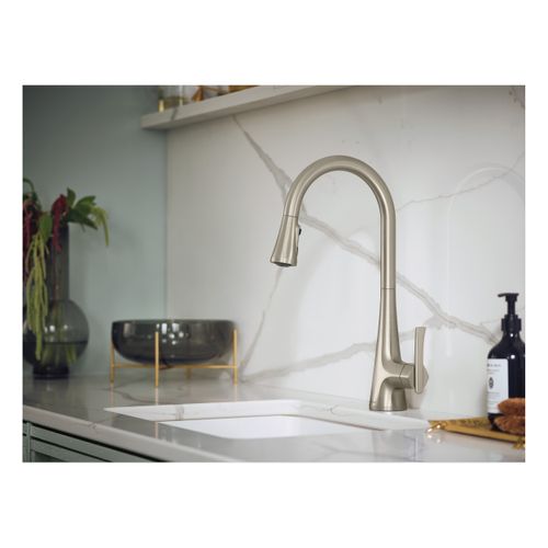 Main product image of Sinema Spot Resist Stainless 1 Handle Pulldown Kitchen Faucet, S7235SRS