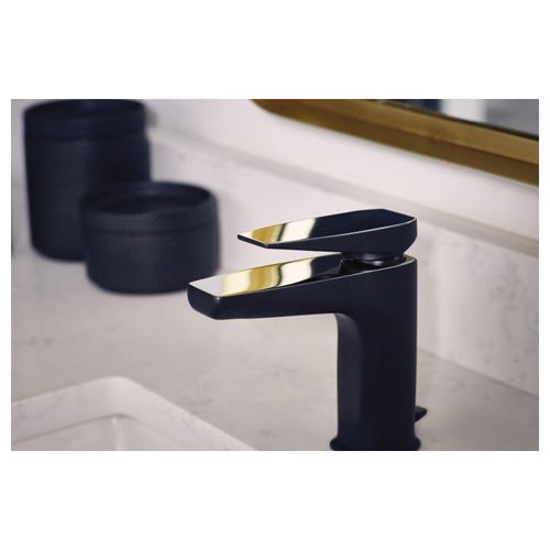 Main product image of Via Matte Black/chrome 1 Handle Bathroom Faucet, S8000BLC