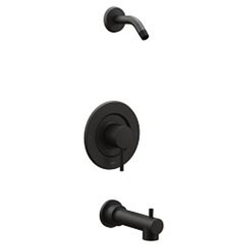 Main product image of Align Matte Black Posi-temp Tub And Shower Trim, Shower Head Sold Separately, T2193NHBL