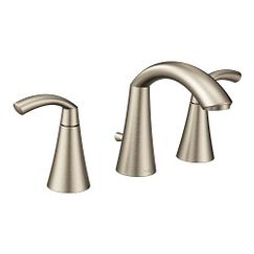 Main product image of Glyde Brushed Nickel 2 Handle Bathroom Faucet, Widespread, T6173BN