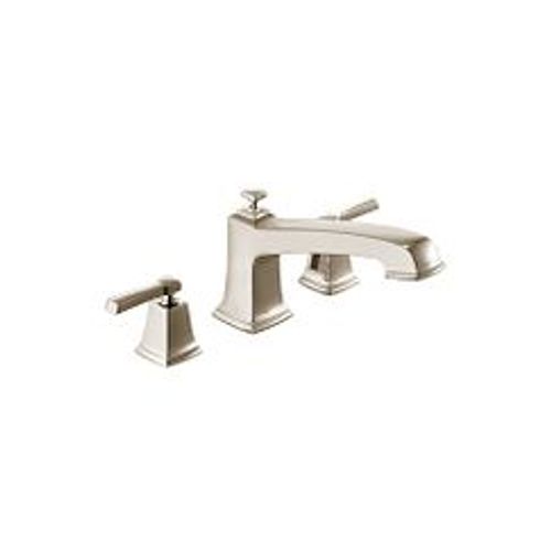 T623SRN - Moen T623SRN - Boardwalk Spot Resist Brushed Nickel 2 Handle Roman Tub Faucet