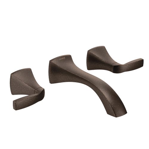 Main product image of Voss Oil Rubbed Bronze 2 Handle Wall Mount Bathroom Faucet, T6906ORB