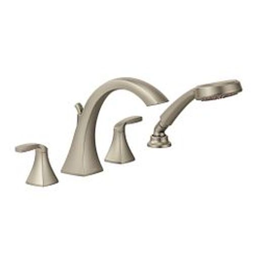 Main product image of Voss Brushed Nickel 2 Handle Roman Tub Faucet Includes Hand Shower, T694BN