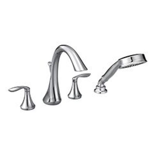 Main product image of Eva Chrome 2 Handle Roman Tub Faucet Includes Hand Shower, T944