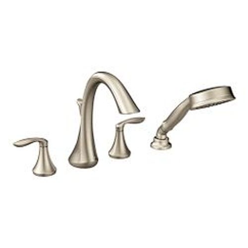 Main product image of Eva Brushed Nickel 2 Handle Roman Tub Faucet Includes Hand Shower, T944BN