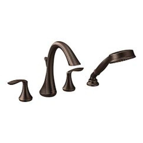 Main product image of Eva Oil Rubbed Bronze 2 Handle Roman Tub Faucet Includes Hand Shower, T944ORB
