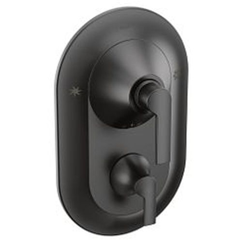 Main product image of Doux Matte Black Posi-temp w/ 3 Function Transfer Valve Trim, TS2200BL