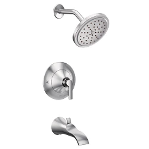 Main product image of Doux Chrome Posi-temp Tub And Rainshower Trim, 2.5 Gpm, TS2203