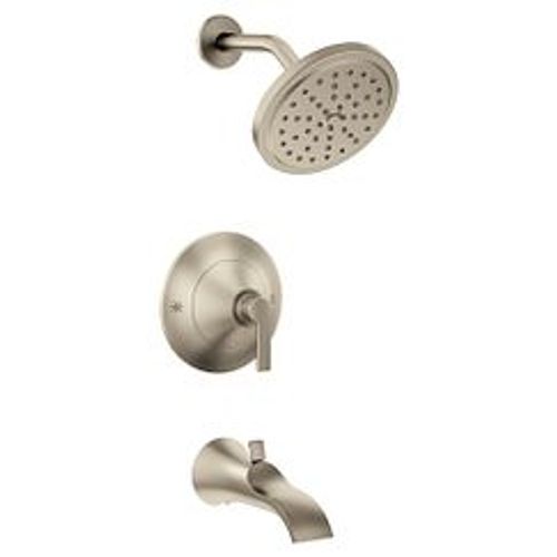 Main product image of Doux Brushed Nickel Posi-temp Tub And Rainshower Trim, 2.5 Gpm, TS2203BN