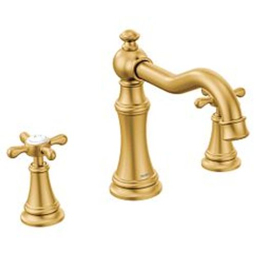 Main product image of Weymouth Brushed Gold 2 Handle Roman Tub Faucet, TS22101BG