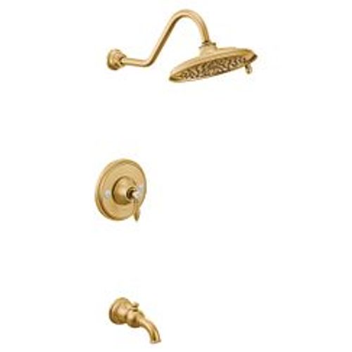 Main product image of Weymouth Brushed Gold Posi-temp Tub And Shower Trim, 2.5 Gpm, TS32104BG