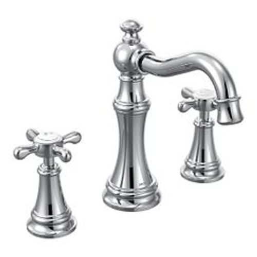 Main product image of Weymouth Chrome 2 Handle Bathroom Faucet, Widespread, TS42114