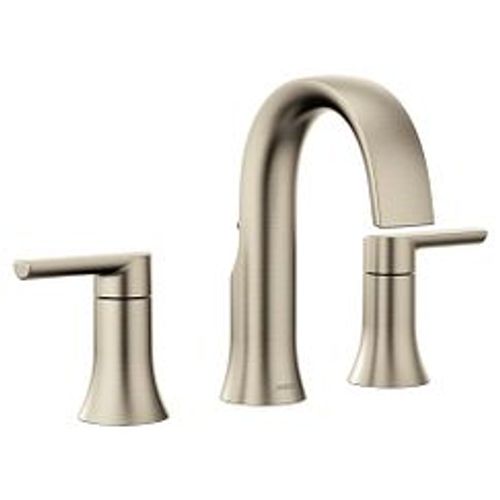 Main product image of Doux Brushed Nickel 2 Handle Bathroom Faucet, Widespread, TS6925BN