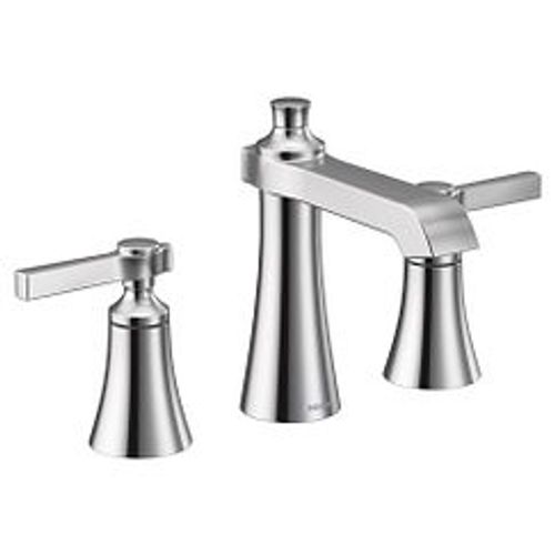 Main product image of Flara Chrome 2 Handle Bathroom Faucet, Widespread, TS6984