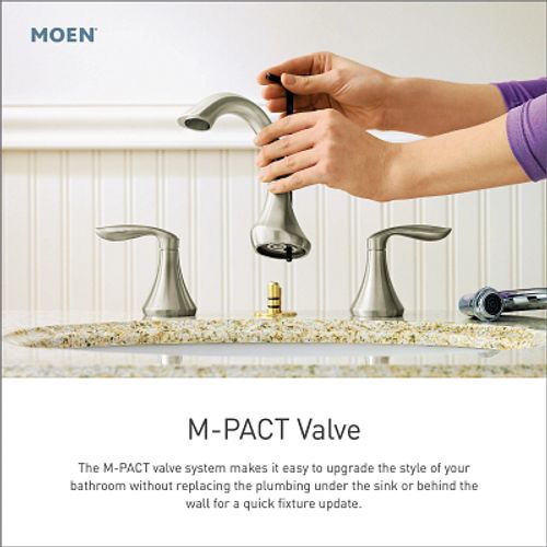Main product image of Glyde Two-Handle High Arc Bathroom Faucet, Widespread (Matte Black), TV6173BL