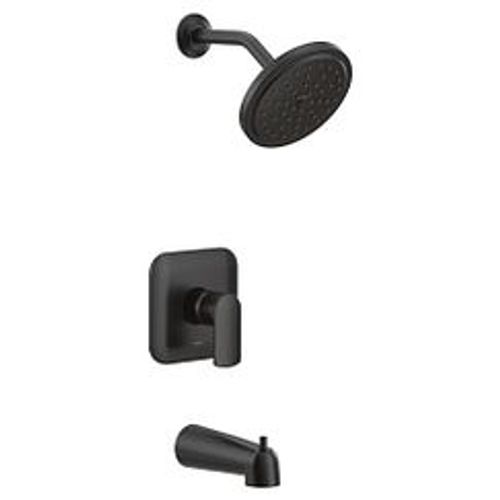 MOEN Weymouth M-CORE 3-Series 1-Handle Tub and Shower Trim Kit in Matte Black (V