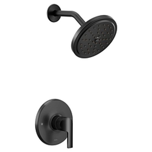 Main product image of Doux Matte Black Eco Performance M-core 3-series Rainshower Trim, 1.75 Gpm, UTS3202EPBL