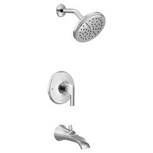 Main product image of Doux Chrome M-core 3-series Tub And Rainshower Trim, 2.5 Gpm, UTS3203