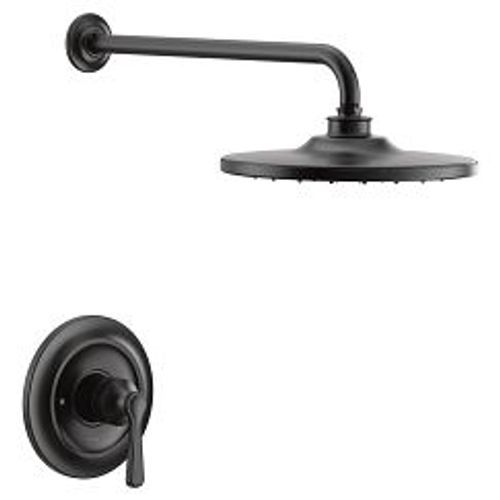 Main product image of Colinet Matte Black M-core 3-series Rainshower Trim, 2.5 Gpm, UTS344302BL