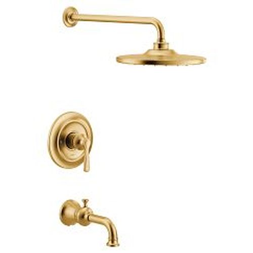 Main product image of Colinet Brushed Gold M-core 3-series Tub And Rainshower Trim, 2.5 Gpm, UTS344303BG