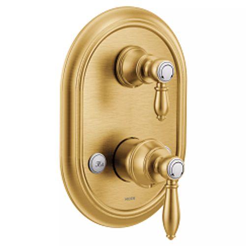 Main product image of Weymouth Brushed Gold M-core 3-series w/ Integrated Transfer Valve Trim, UTS4311BG