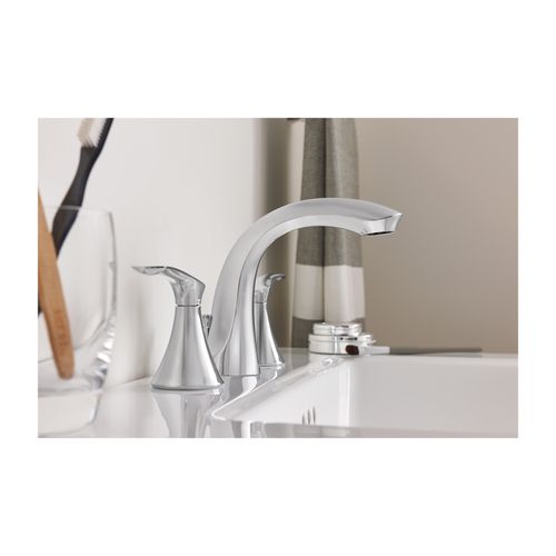 WS84551 Moen WS84551 Darcy Chrome 2 Handle High Arc Bathroom Faucet