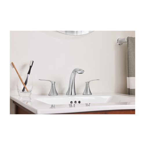 WS84551 Moen WS84551 Darcy Chrome 2 Handle High Arc Bathroom Faucet