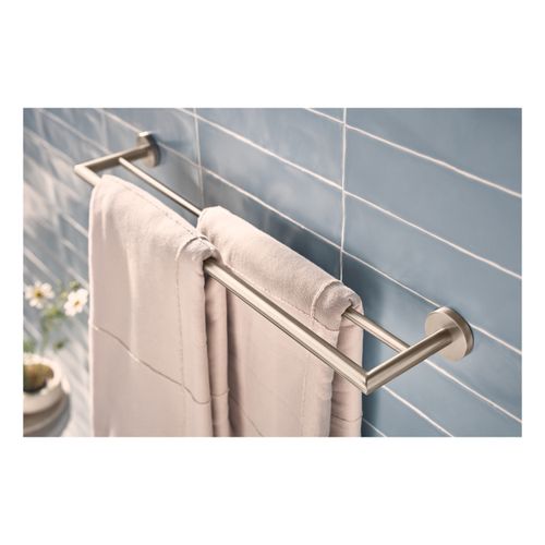 Y5722bn - Moen Y5722bn - Arlys Brushed Nickel Double Towel Bar