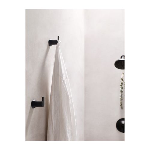 Main product image of Doux Matte Black Single Robe Hook, YB0203BL