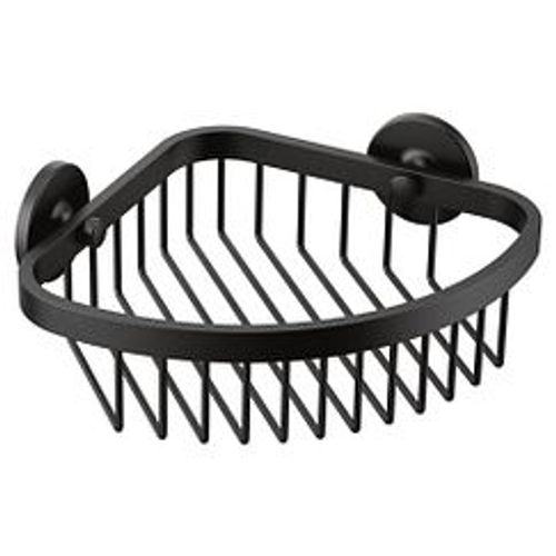 YB0275BL Moen YB0275BL Hotel Motel Matte Black Shower Basket