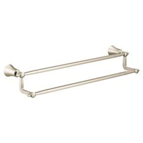 Main product image of Flara Brushed Nickel 24" Double Towel Bar, YB0322BN