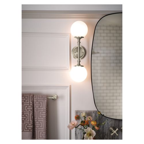 Main product image of Colinet Brushed Nickel 2 Globe Bath Light, YB0562BN