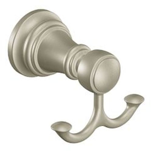 Main product image of Weymouth Brushed Nickel Double Robe Hook, YB8403BN